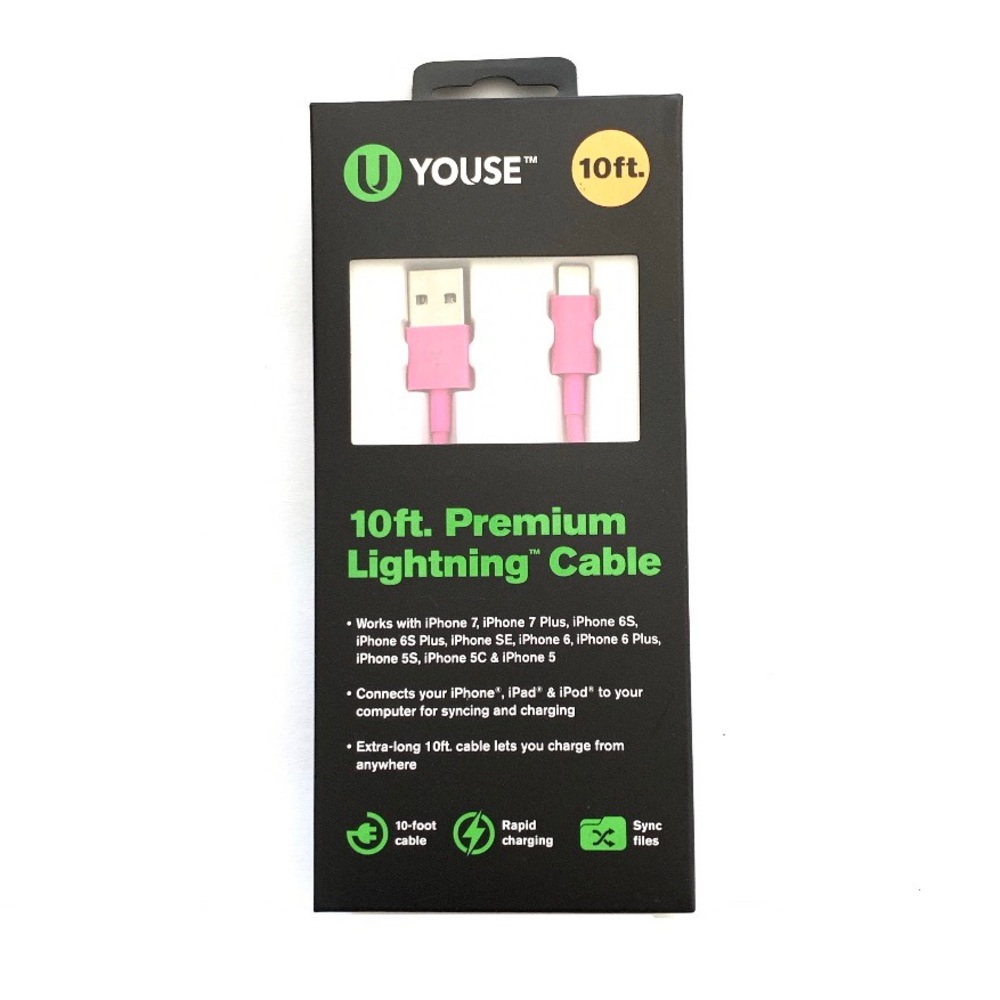 Youse iPhone/iPad 10ft Premium Lightening Cable